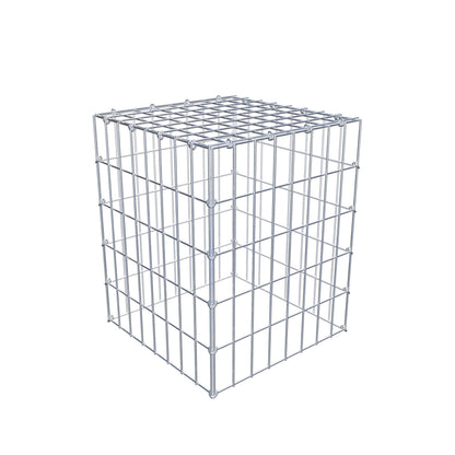 Monteret gabion type 3 50 cm x 40 cm x 40 cm (L x H x D), maskestørrelse 5 cm x 10 cm, C-ring