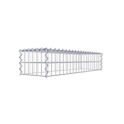 Gabbione aggiuntivo tipo 3 100 cm x 20 cm x 30 cm (L x A x P), maglia 5 cm x 10 cm, spirale