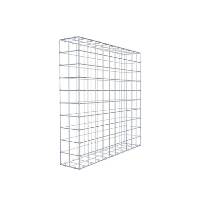 Gavión 100 cm x 100 cm x 20 cm (L x A x P), malla 10 cm x 10 cm, anillo en C