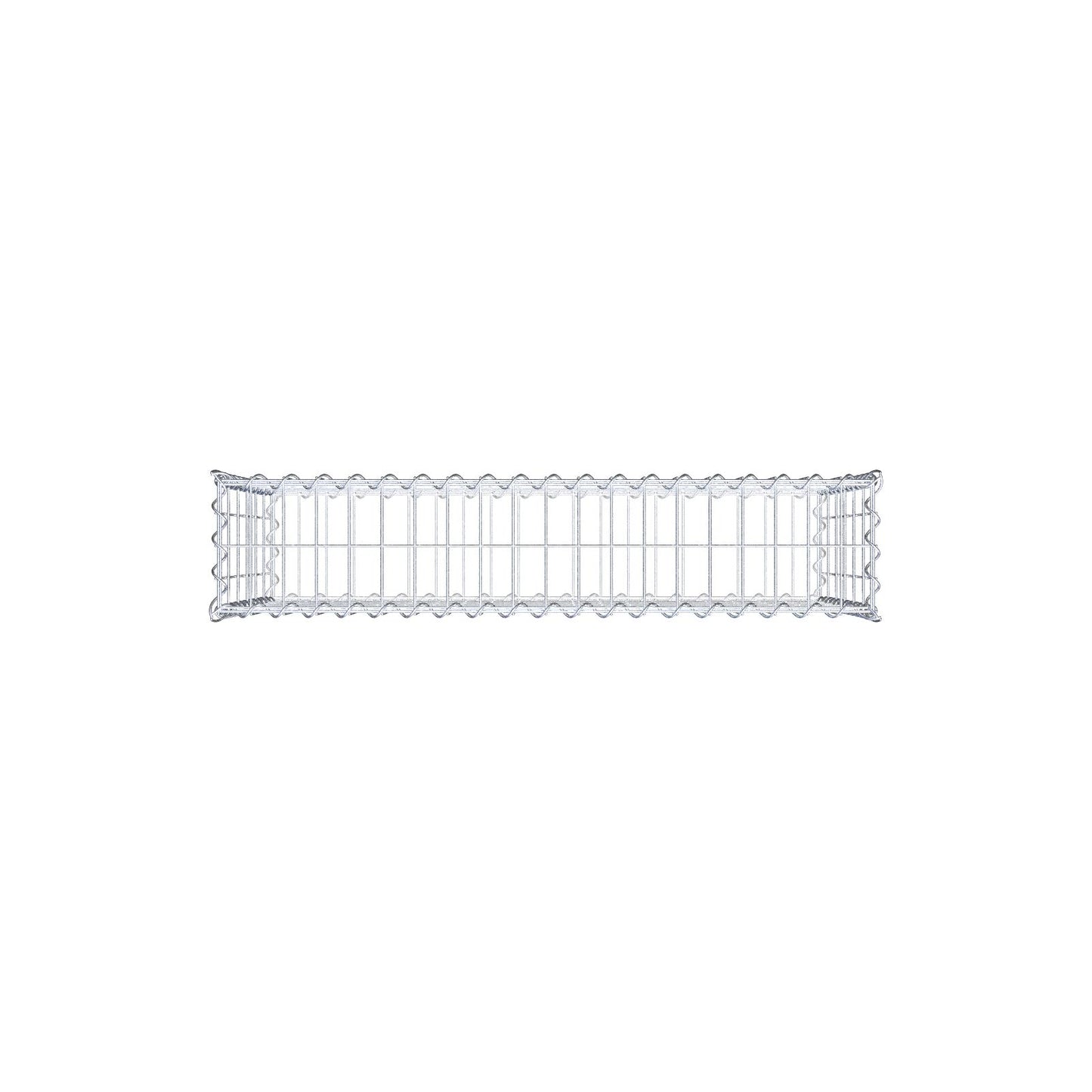 Lot de 2 gabions 100 cm x 60 cm x 20 cm (L x H x P), mailles 5 x 10 cm, spirale