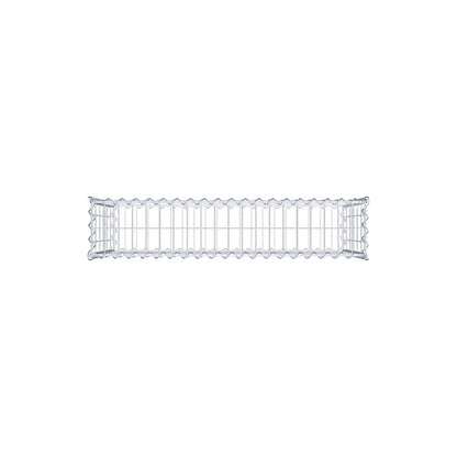 Lot de 2 gabions 100 cm x 60 cm x 20 cm (L x H x P), mailles 5 x 10 cm, spirale