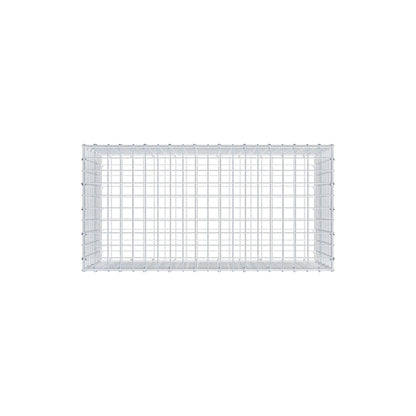 Gabbione 100 cm x 50 cm x 50 cm (L x H x P), maglia 5 cm x 5 cm, anello a C