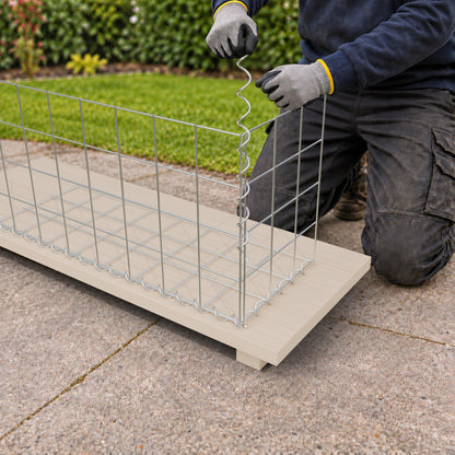 Gabion 80 cm x 40 cm x 30 cm (L x H x D), maskestørrelse 10 cm x 10 cm, spiral