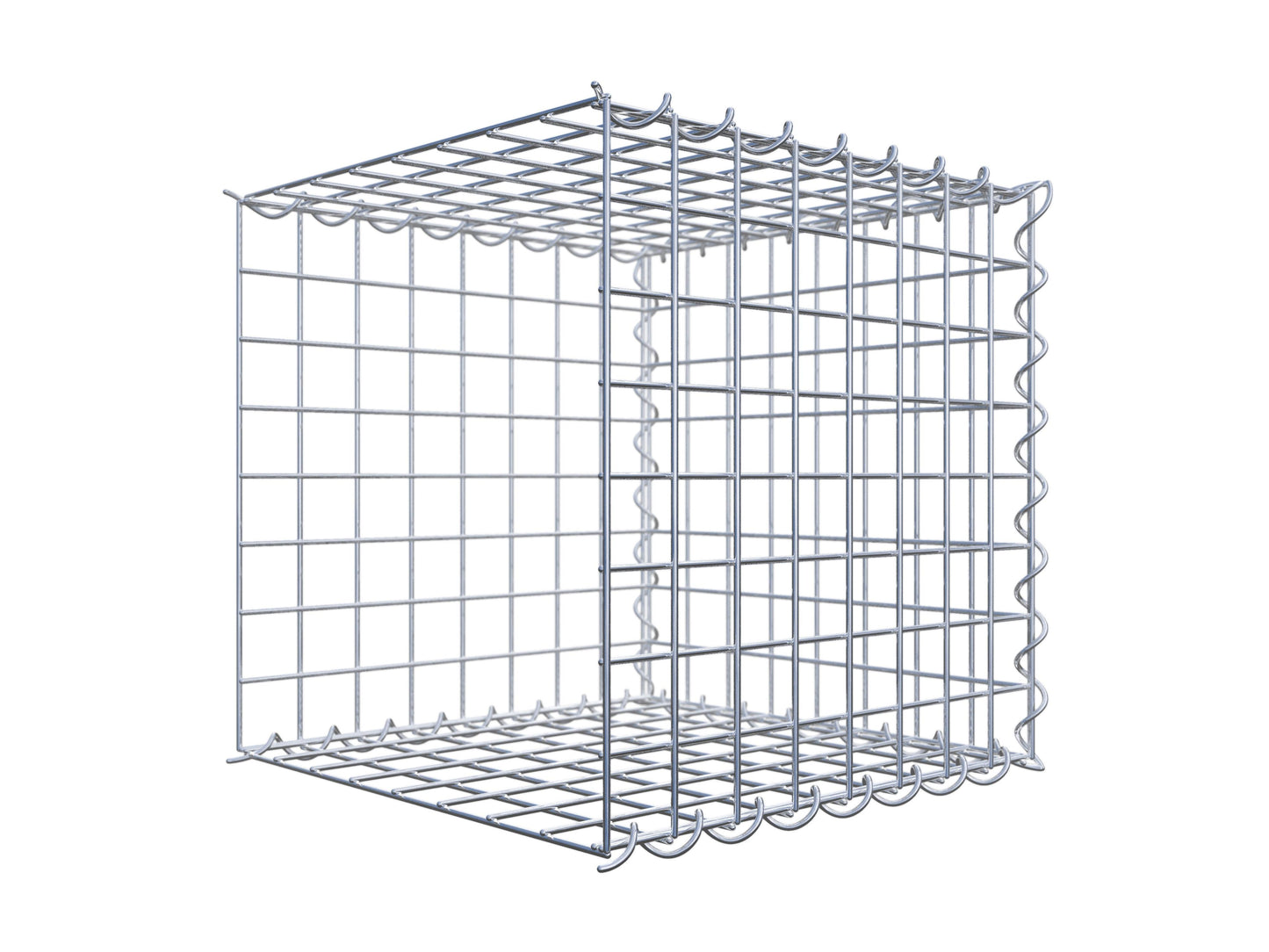 Add-on schanskorf type 2 40 cm x 40 cm x 40 cm (L x H x D), maaswijdte 5 cm x 5 cm, spiraalvormig