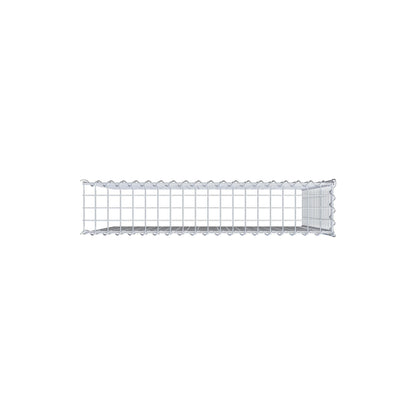 Gabion rapporté type 4 100 cm x 100 cm x 20 cm (L x H x P), mailles 5 cm x 5 cm, spirale