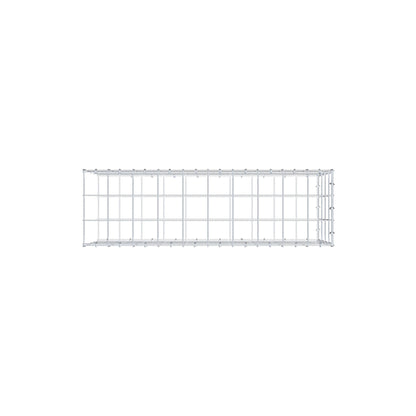 Mounted gabion type 2 100 cm x 40 cm x 30 cm (L x H x D), mesh size 10 cm x 10 cm, C-ring