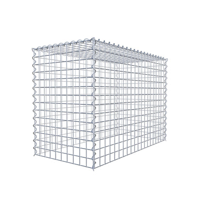 Anbaugabione Typ 3 100 cm x 70 cm x 50 cm (L x H x T), Maschenweite 5 cm x 5 cm, Spirale