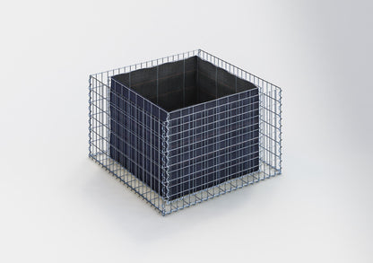 Rechthoekig verhoogd bed 100 cm x 60 cm x 100 cm (L x H x D), maaswijdte 5 x 10 cm, wanddikte 10 cm