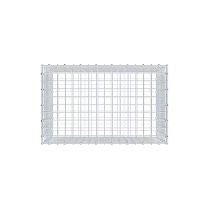 Gabbione 80 cm x 50 cm x 50 cm (L x H x P), maglia 5 cm x 5 cm, anello a C