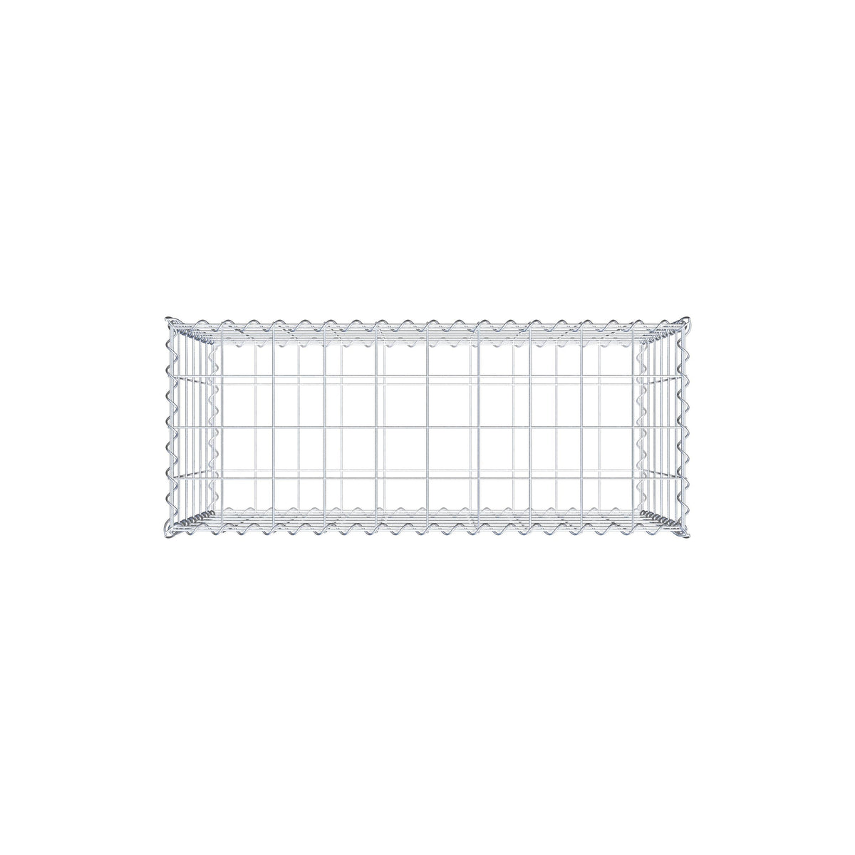 Gabione 100 cm x 60 cm x 40 cm (L x H x T), Maschenweite 10 cm x 10 cm, Spirale