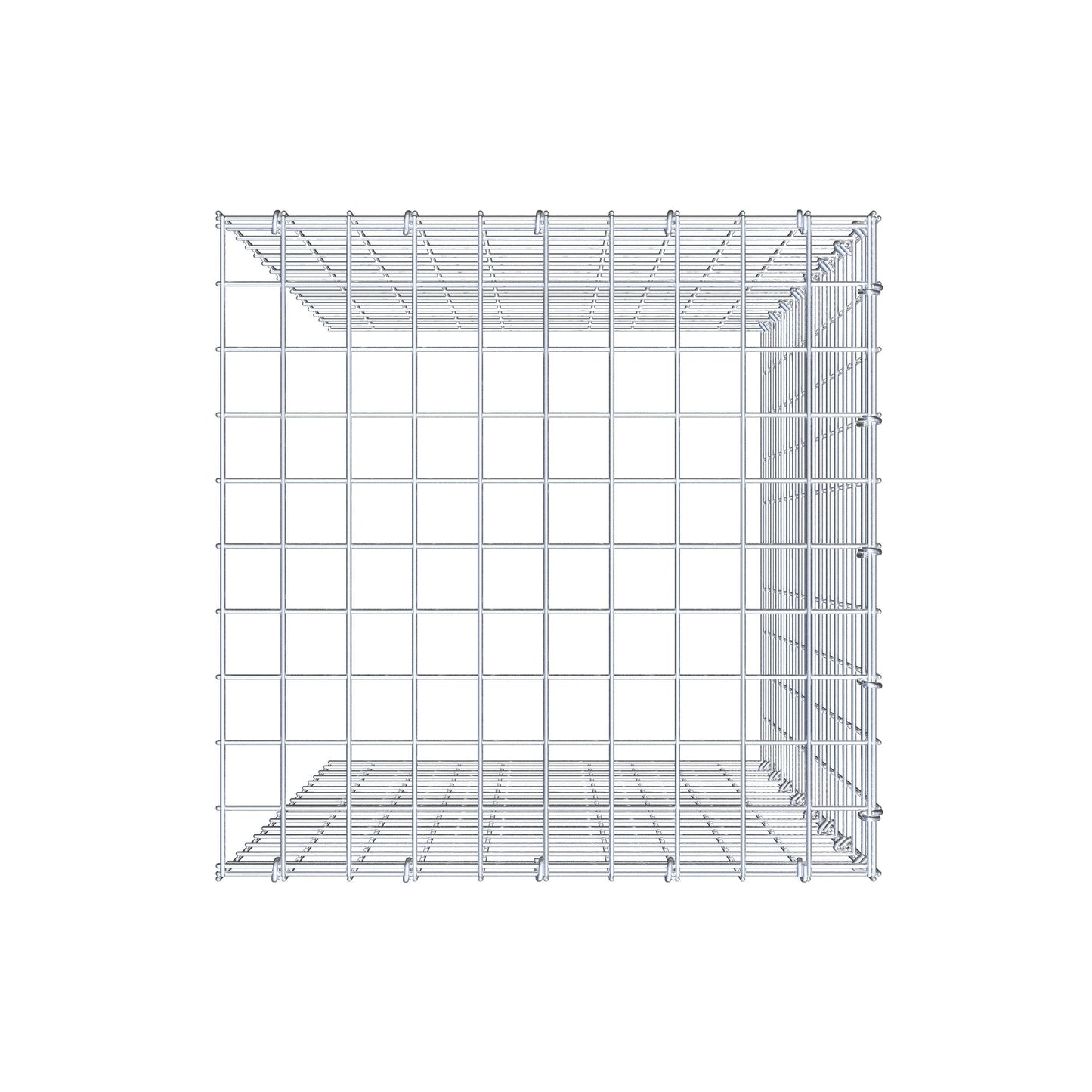 Tilläggspåle typ 4 80 cm x 50 cm x 50 cm (L x H x D), maskstorlek 5 cm x 5 cm, C-ring