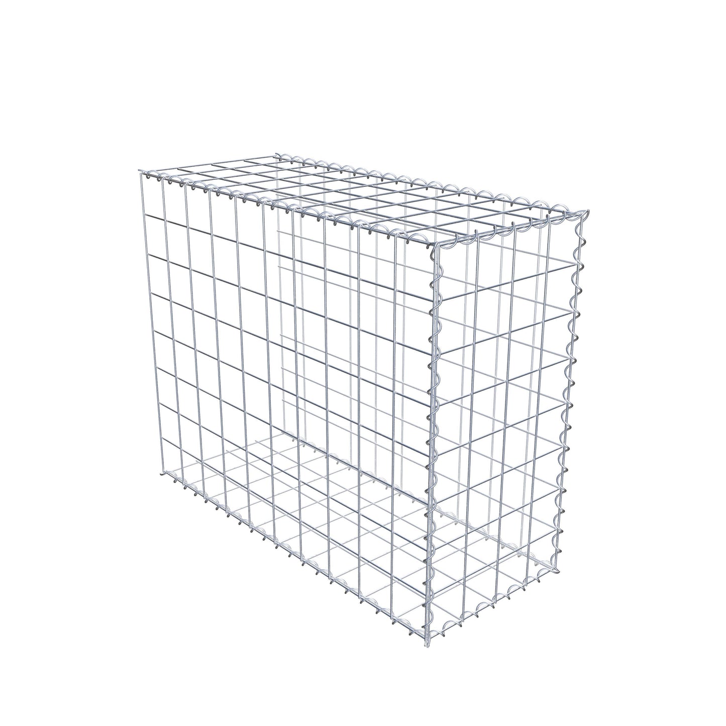 Extra gabion typ 2 100 cm x 80 cm x 40 cm (L x H x D), maskstorlek 10 cm x 10 cm, spiral