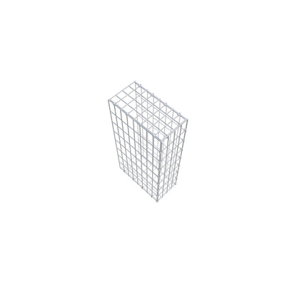 Monteret gabion type 2 80 cm x 40 cm x 20 cm, maskestørrelse 5 cm x 10 cm, C-ring