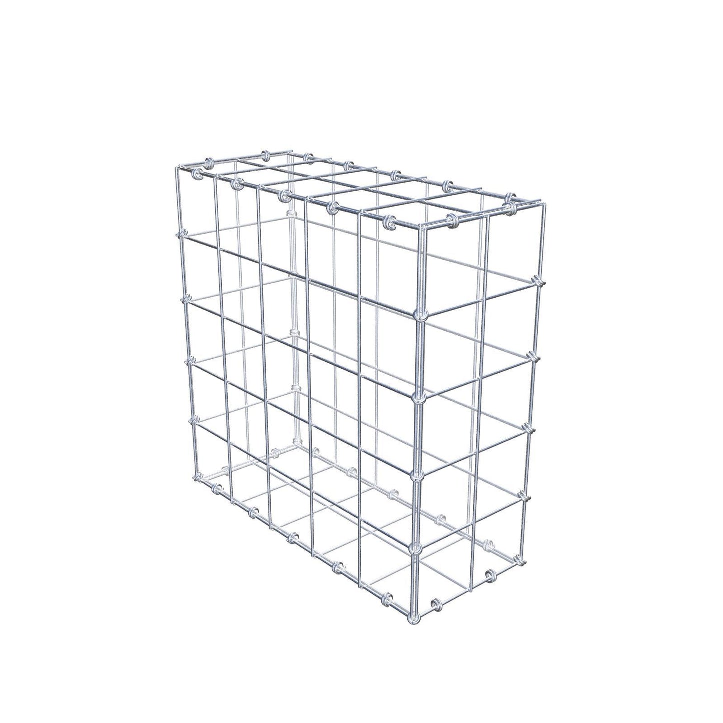 Gabion 50 cm x 50 cm x 20 cm (L x H x D), mesh size 10 x 10 cm, spiral ring