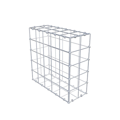 Gabion 50 cm x 50 cm x 20 cm (L x H x D), mesh size 10 x 10 cm, spiral ring