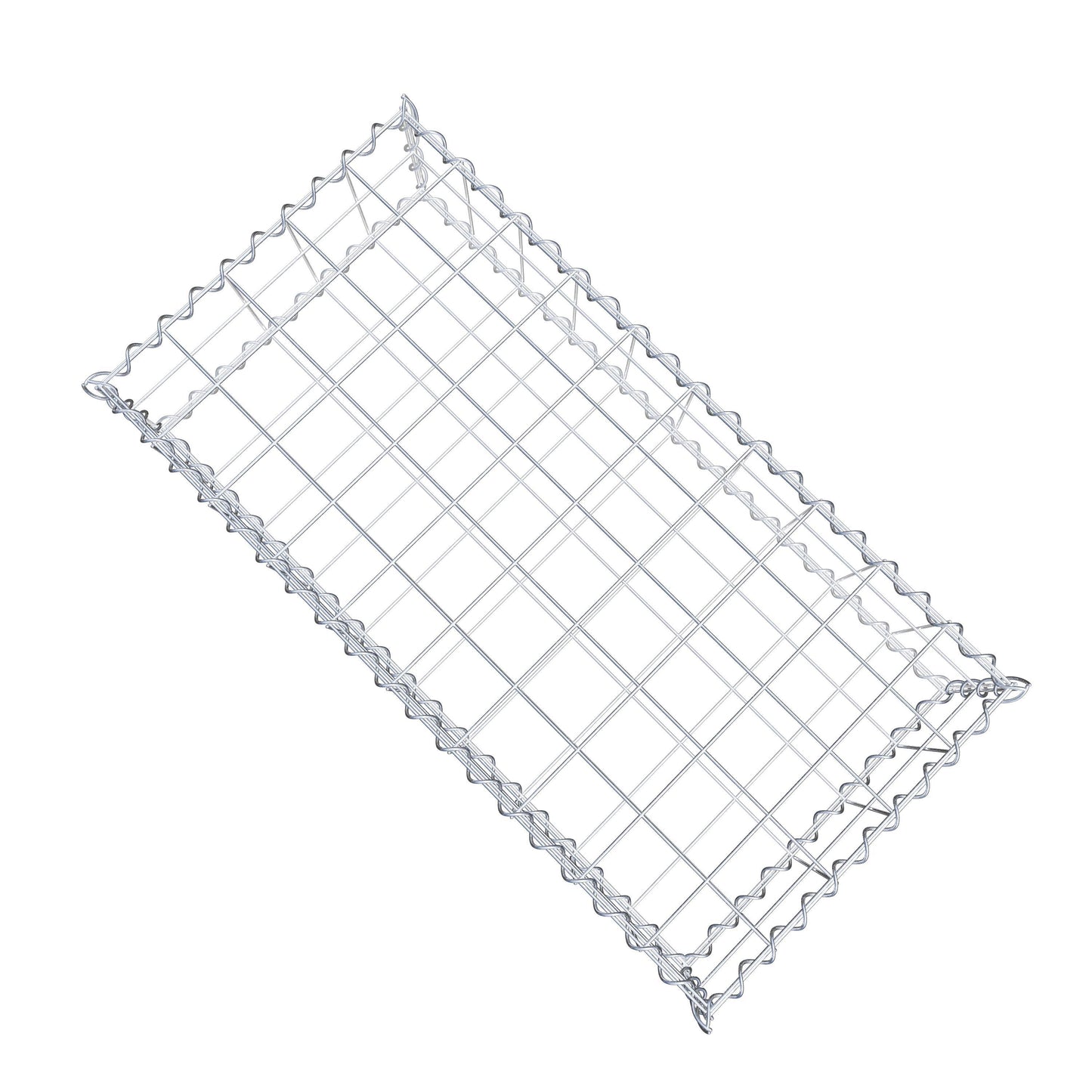 Gabion 100 cm x 20 cm x 50 cm (L x H x P), mailles 10 cm x 10 cm, spirale