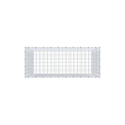Gabbione 100 cm x 90 cm x 40 cm (L x H x P), maglia 5 x 5 cm, anello a spirale