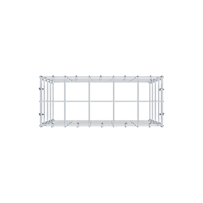 Anbaugabione Typ 3 50 cm x 40 cm x 20 cm (L x H x T), Maschenweite 10 cm x 10 cm, C-Ring