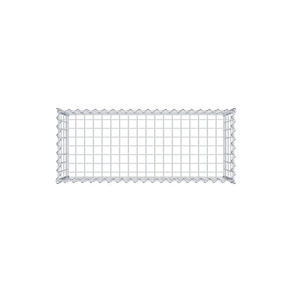 Grown-on gabion type 3 100 cm x 40 cm x 40 cm (L x H x D), mesh size 5 cm x 10 cm, spiral