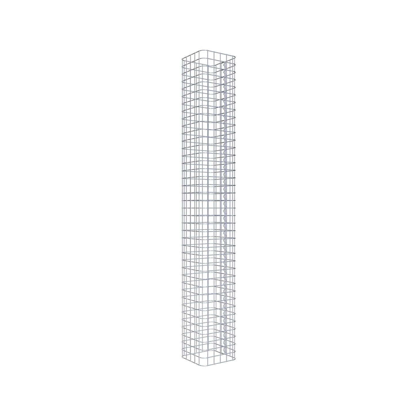 Gabionensäule eckig 27 cm x 27 cm, 200 cm Höhe, MW 5 cm x 5 cm