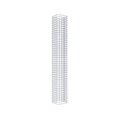 Gabionensäule eckig 27 cm x 27 cm, 200 cm Höhe, MW 5 cm x 5 cm