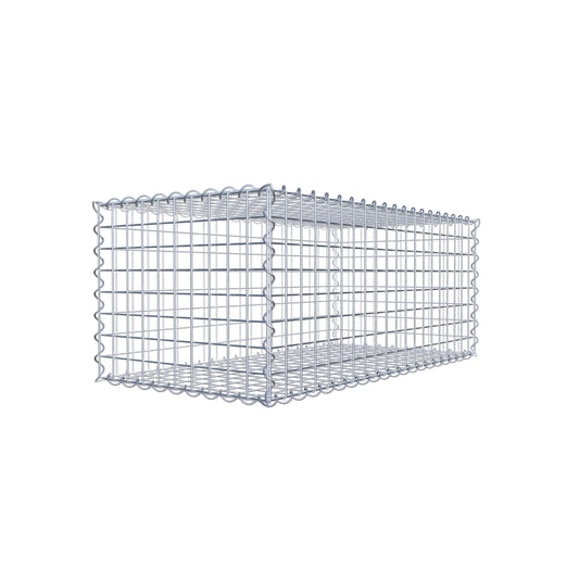 Gabbione 100 cm x 40 cm x 50 cm (L x H x P), maglia 5 cm x 5 cm, spirale