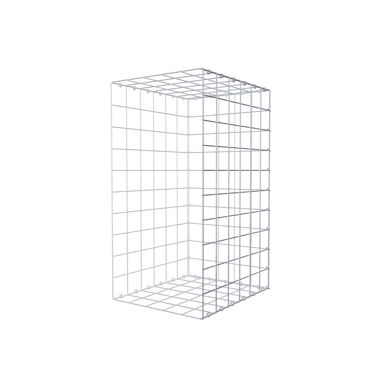 Anbaugabione Typ 2 100 cm x 60 cm x 50 cm (L x H x T), Maschenweite 10 cm x 10 cm, C-Ring