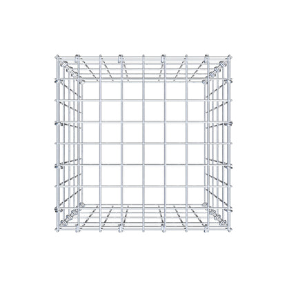 Monteret gabion type 3 50 cm x 40 cm x 40 cm (L x H x D), maskestørrelse 5 cm x 10 cm, C-ring