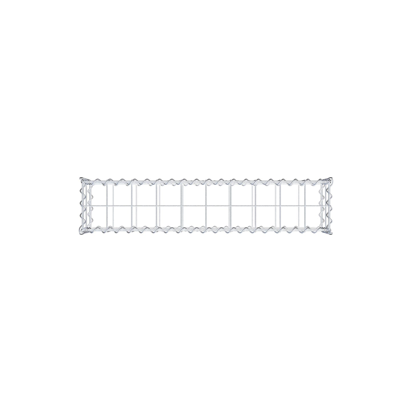 Gabion 100 cm x 20 cm x 20 cm (L x H x D), mesh size 10 cm x 10 cm, spiral