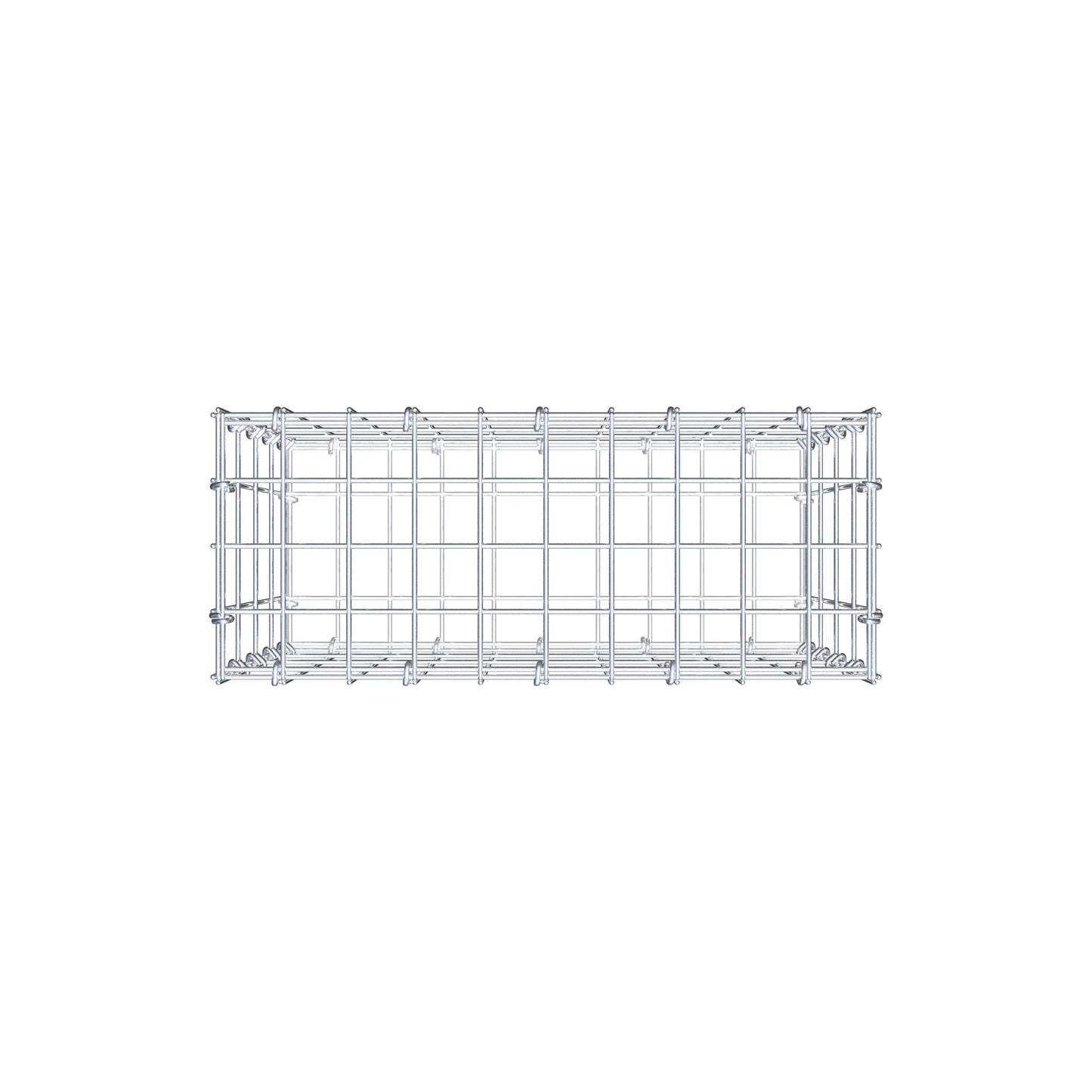 Schanskorf 50 cm x 40 cm x 20 cm (L x H x D), maaswijdte 5 cm x 10 cm, C-ring