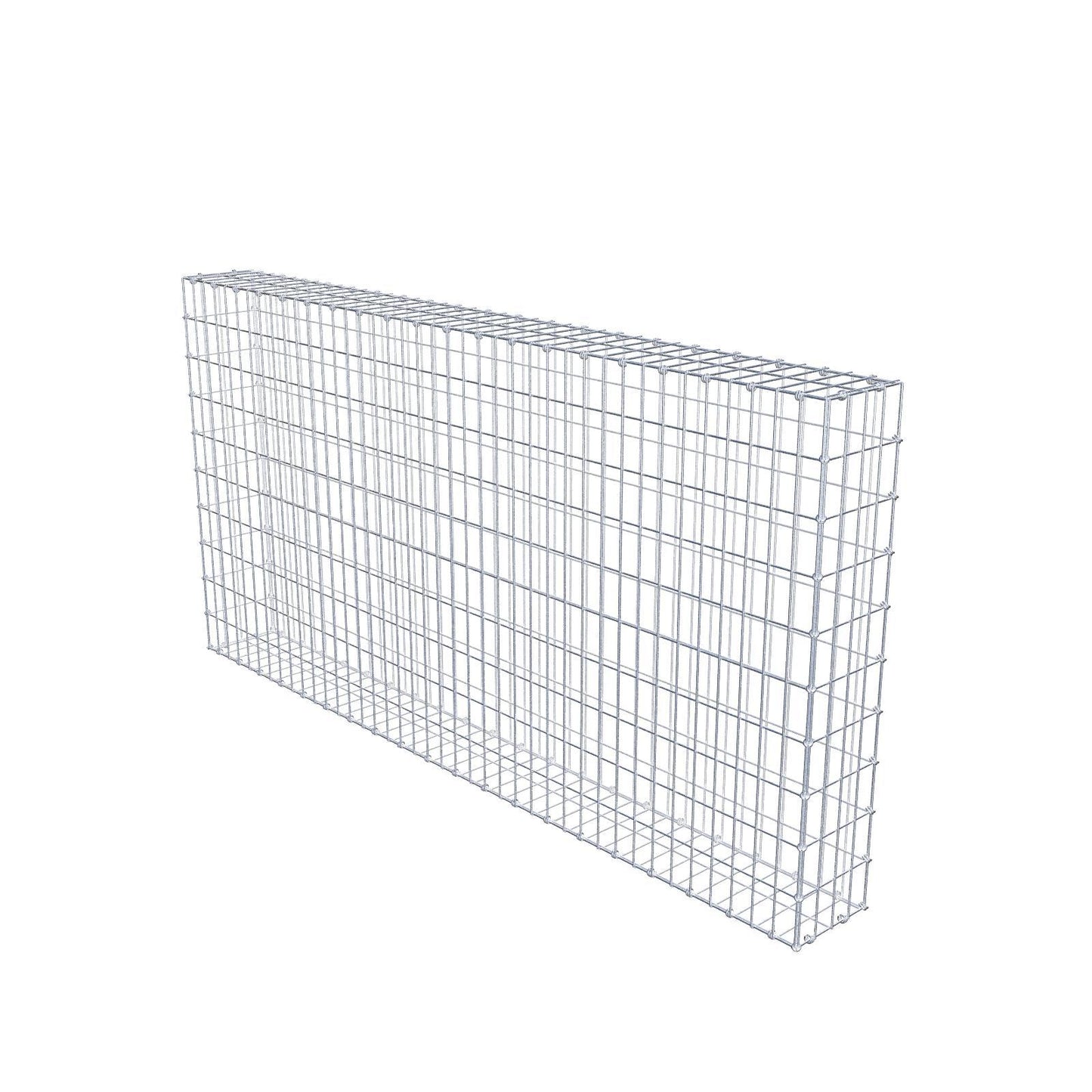 Gabbione 200 cm x 100 cm x 20 cm (L x H x P), maglia 5 x 10 cm, anello a spirale