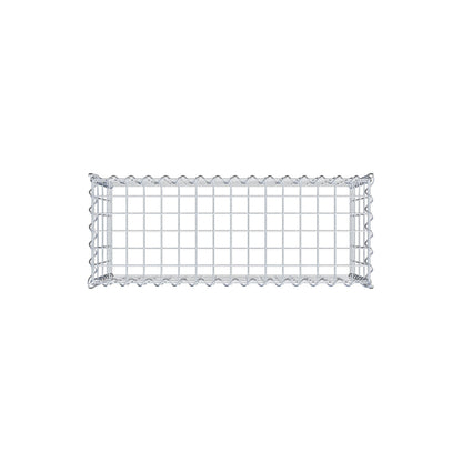 Gabion rapporté type 3 80 cm x 40 cm x 30 cm (L x H x P), mailles 5 cm x 10 cm, spirale