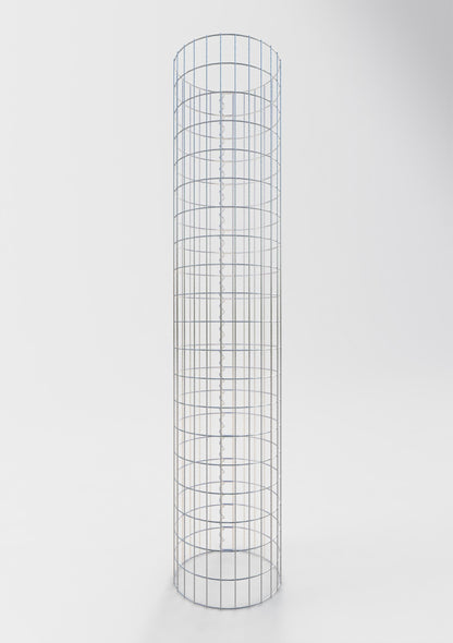 Columna de gaviones diámetro 42 cm, MW 5 x 10 cm redonda