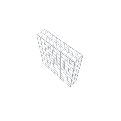 Mounted gabion type 4 100 cm x 90 cm x 20 cm (L x H x D), mesh size 10 cm x 10 cm, C-ring