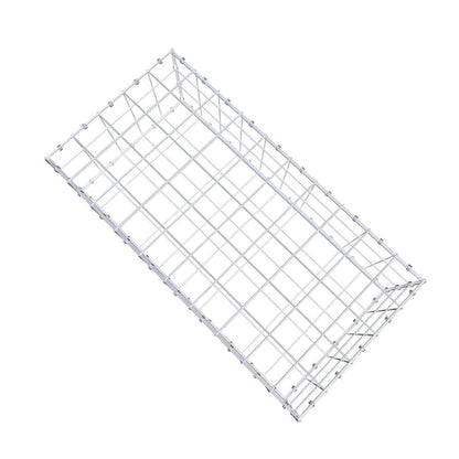 Gabion 100 cm x 30 cm x 50 cm (L x H x P), mailles 10 x 10 cm, anneau en spirale