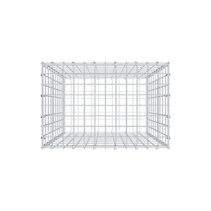 Gabion 100 cm x 60 cm x 40 cm (L x H x D), maskestørrelse 5 cm x 10 cm, C-ring