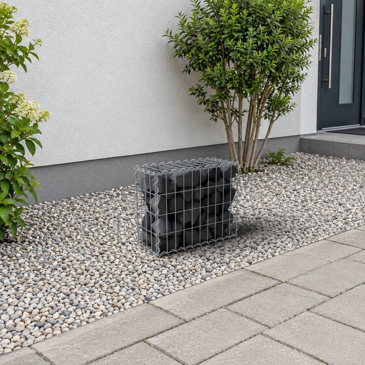 Gabione 50 cm x 40 cm x 20 cm (L x H x T), Maschenweite 5 cm x 10 cm, Spirale