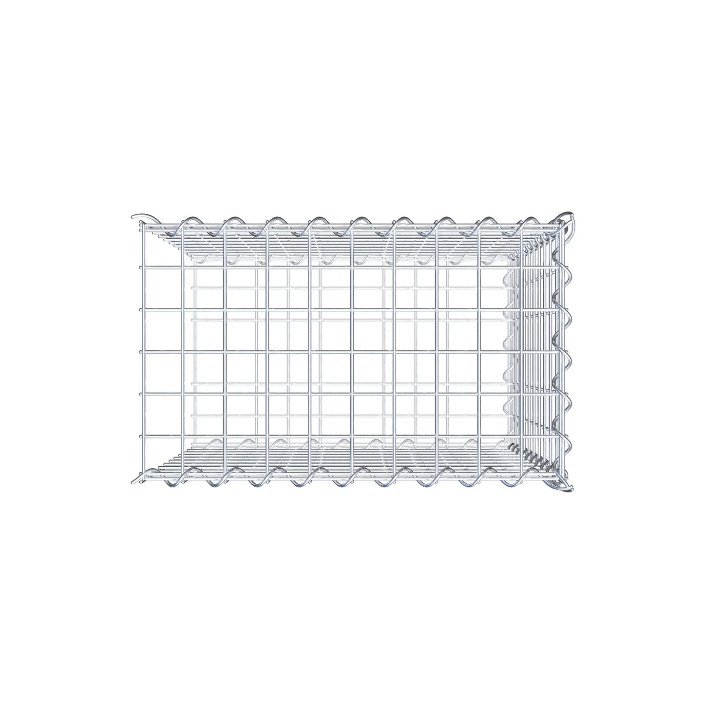 Gabbione aggiuntivo tipo 2 50 cm x 50 cm x 30 cm (L x A x P), dimensione maglia 5 cm x 5 cm, a spirale