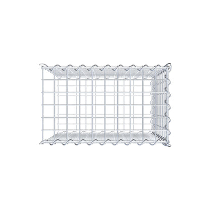 Gabbione aggiuntivo tipo 2 50 cm x 50 cm x 30 cm (L x A x P), dimensione maglia 5 cm x 5 cm, a spirale