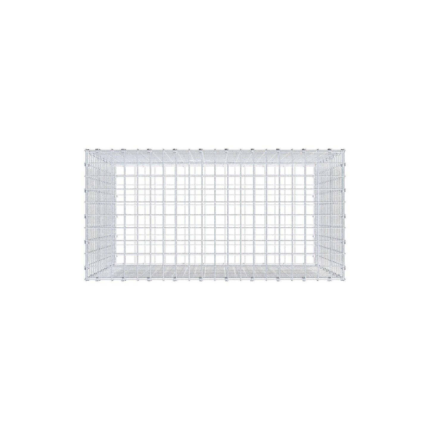 Schanskorf 100 cm x 90 cm x 50 cm (L x H x D), maaswijdte 5 x 5 cm, spiraalring