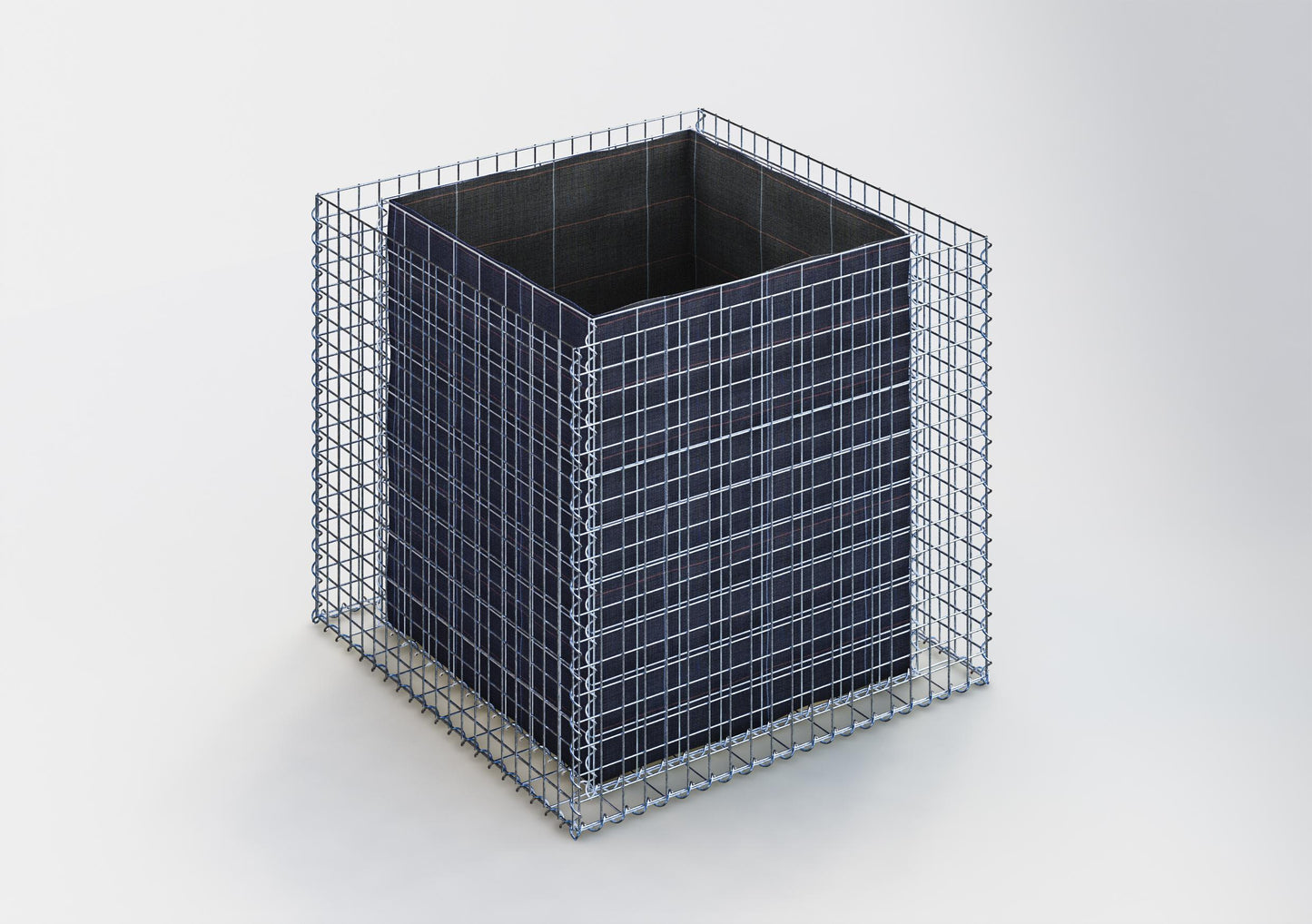 Rechthoekig verhoogd bed 100 cm x 90 cm x 100 cm (L x H x D), maaswijdte 5 x 5 cm, wanddikte 10 cm