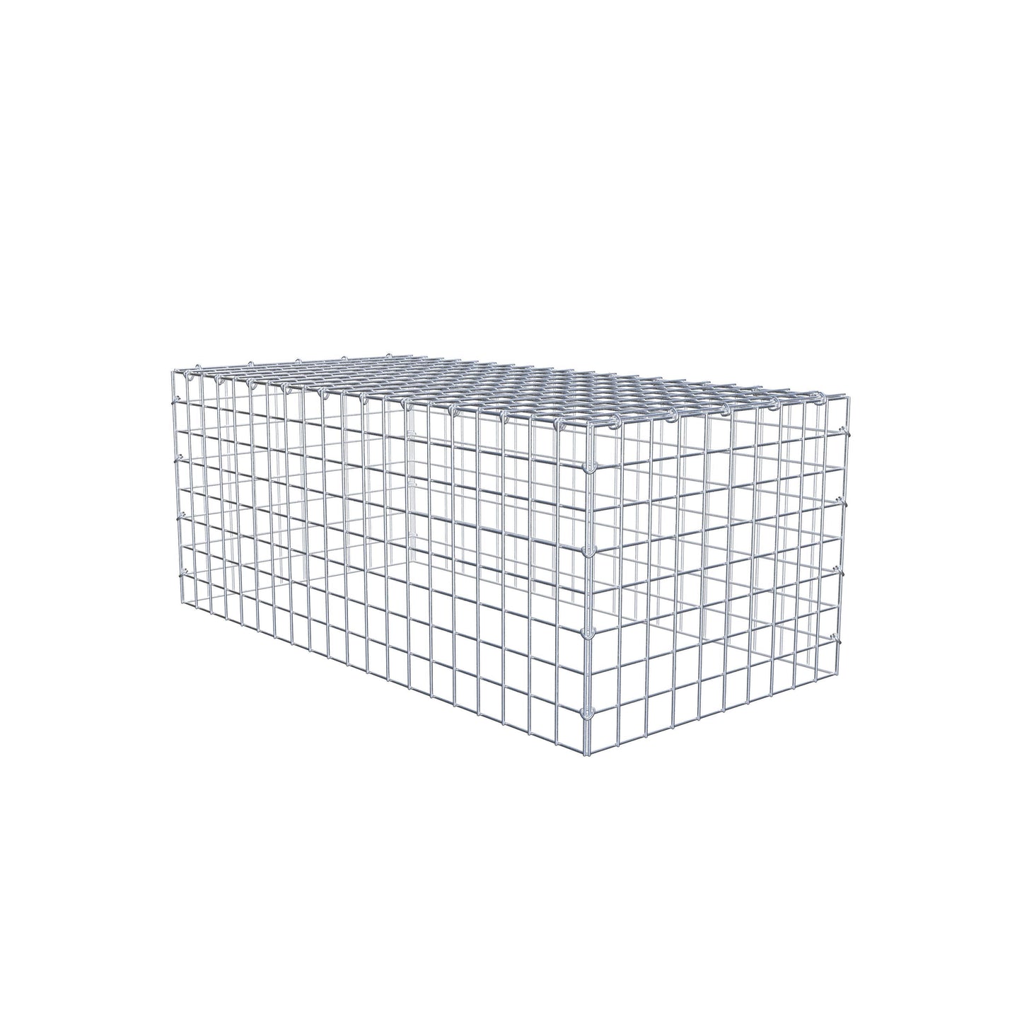 Gabbione aggiuntivo di tipo 3 100 cm x 40 cm x 50 cm (L x H x P), maglia 5 cm x 5 cm, anello a C