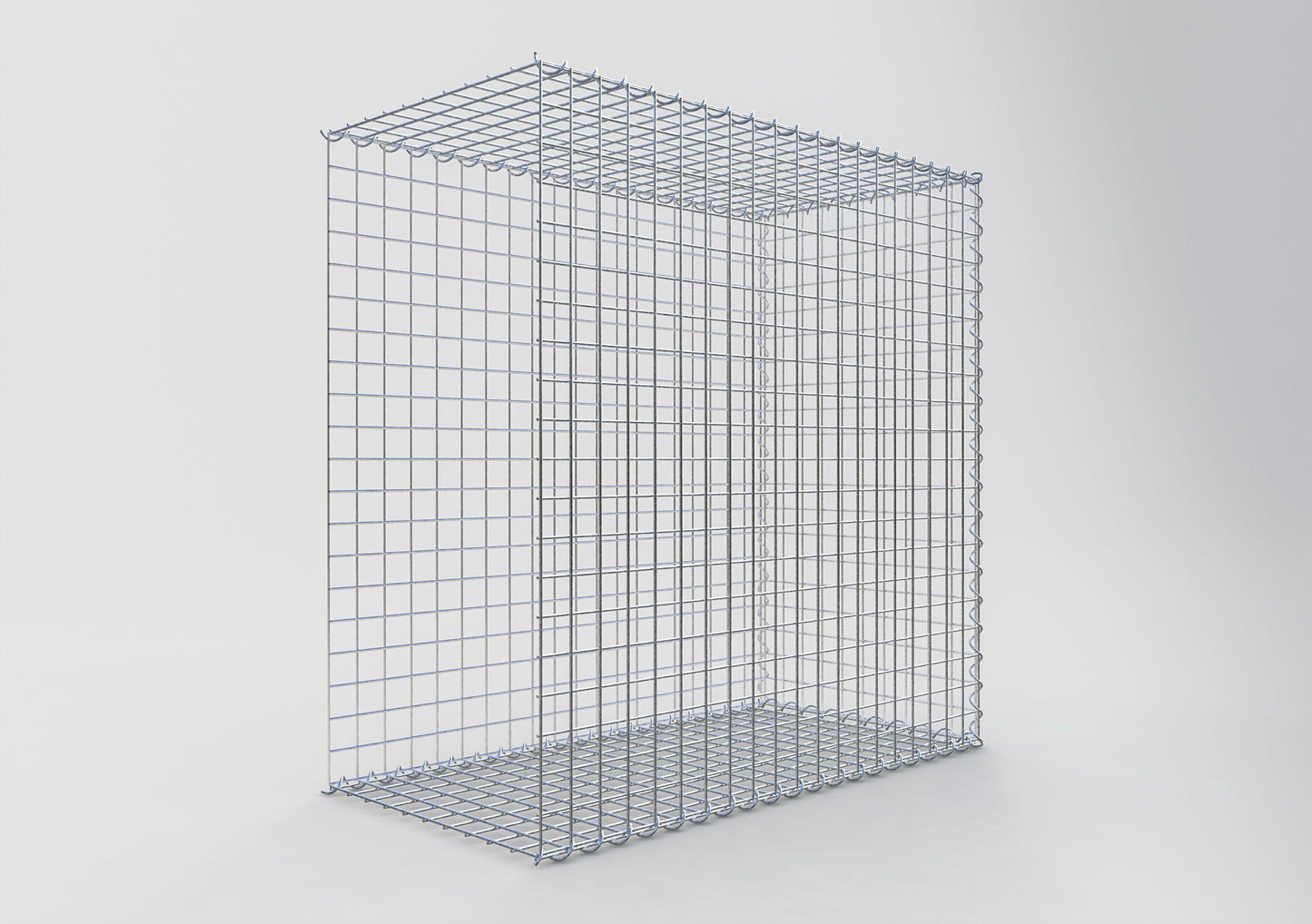 Extra gabion typ 2 100 cm x 100 cm x 50 cm (L x H x D), maskstorlek 5 cm x 5 cm, spiral
