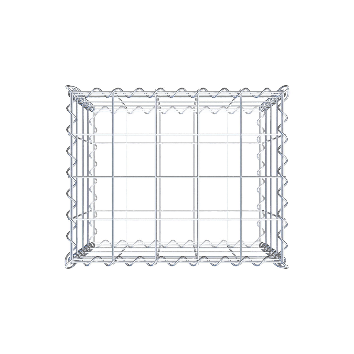 Gabion 50 cm x 40 cm x 40 cm (L x H x P), mailles 10 cm x 10 cm, spirale