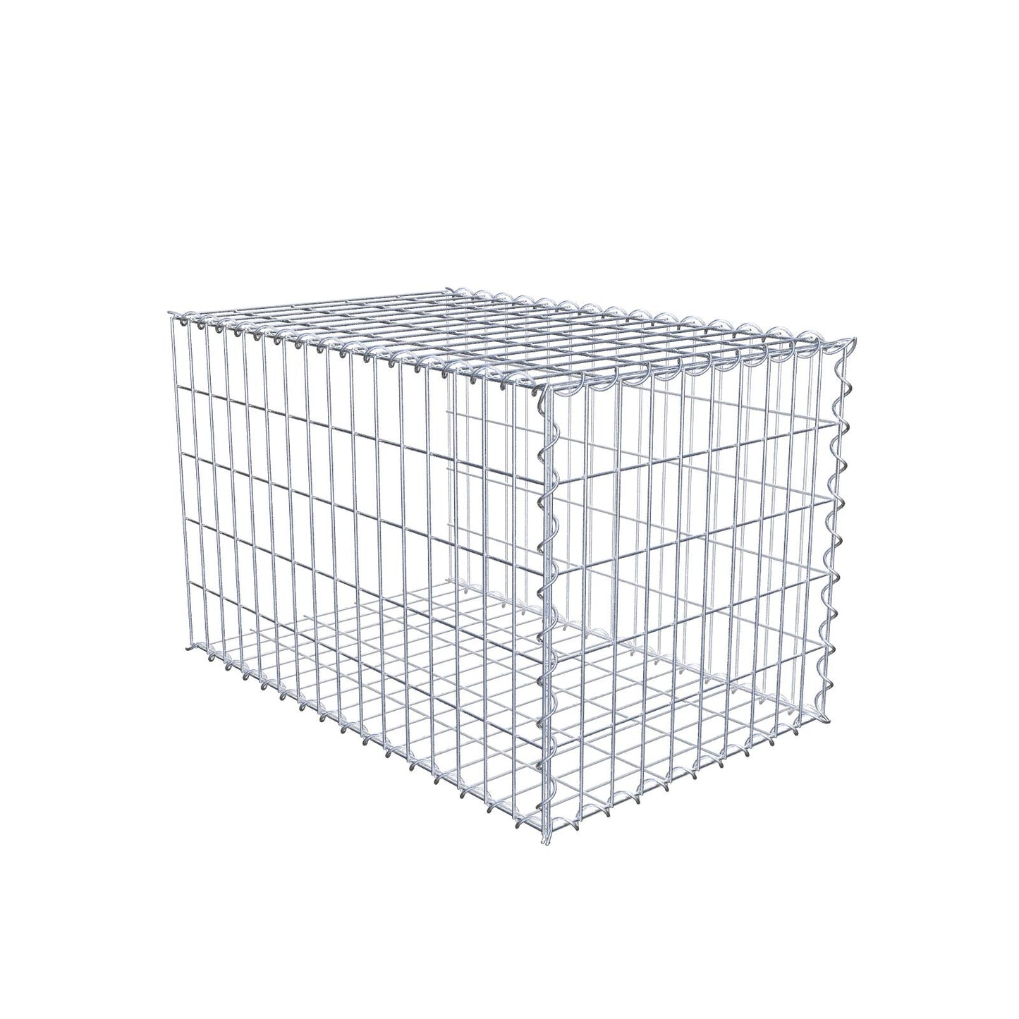 Anbaugabione Typ 2 80 cm x 50 cm x 50 cm (L x H x T), Maschenweite 5 cm x 10 cm, Spirale