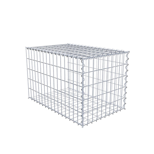 Anbaugabione Typ 2 80 cm x 50 cm x 50 cm (L x H x T), Maschenweite 5 cm x 10 cm, Spirale