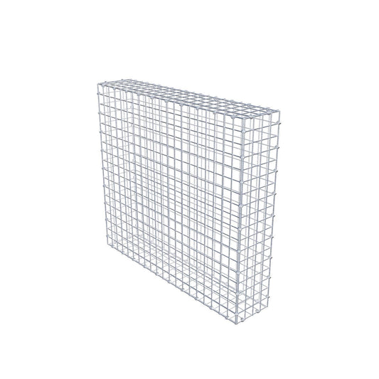 Gabbione 100 cm x 90 cm x 20 cm (L x H x P), maglia 5 x 5 cm, anello a spirale