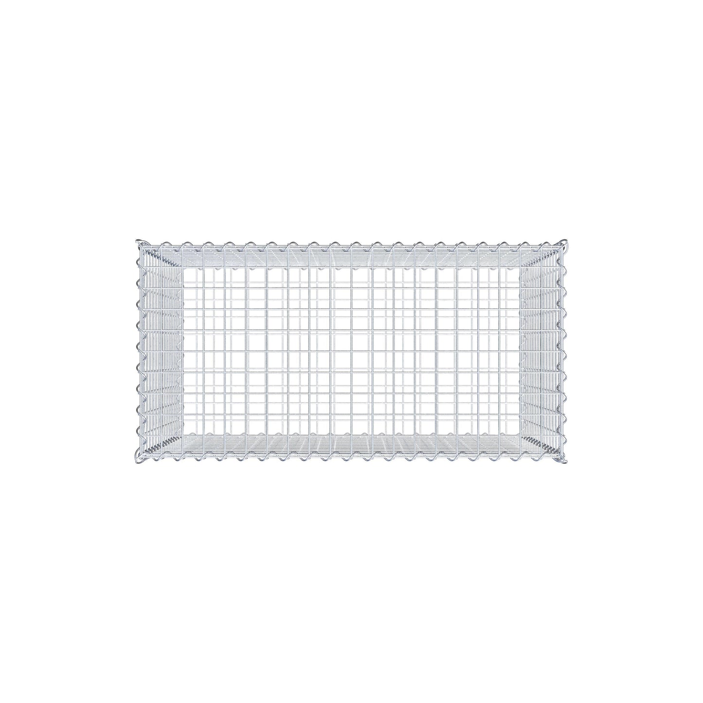 Gabbione 100 cm x 70 cm x 50 cm (L x H x P), maglia 5 cm x 5 cm, spirale