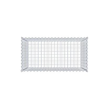 Gabbione 100 cm x 70 cm x 50 cm (L x H x P), maglia 5 cm x 5 cm, spirale
