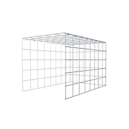 Fourche rapportée type 4 80 cm x 50 cm x 50 cm (L x H x P), mailles 10 cm x 10 cm, anneau C